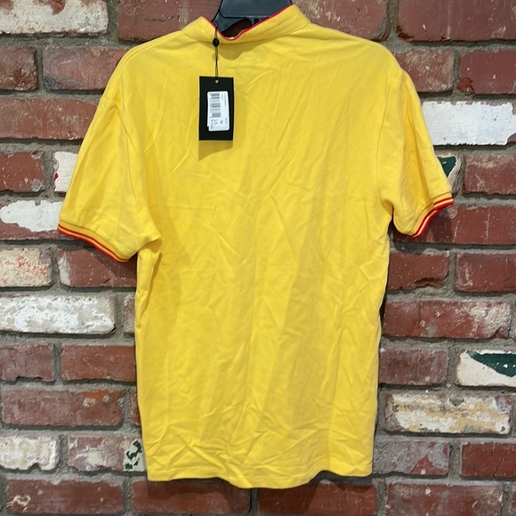 The Kooples polo shirt yellow slim fit size medium NWT - Picture 5 of 5